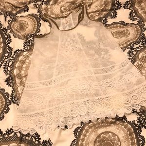 Free people lace tank top tunic